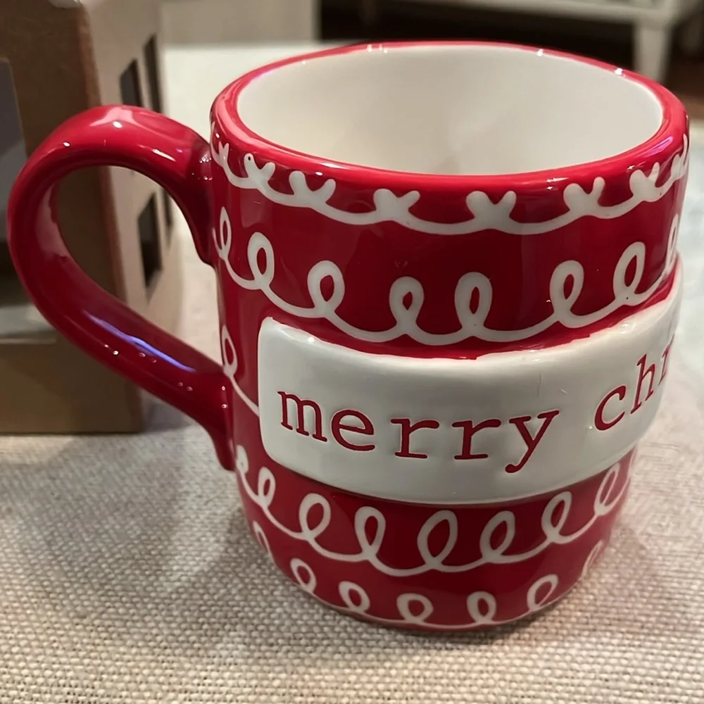 Mud Pie Merry Christmas Gingerbread House Boxed Mug/NWT